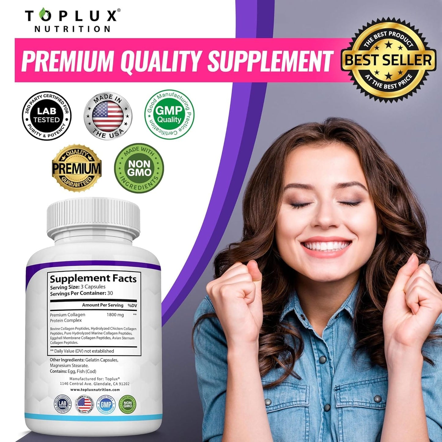 PROMO DE 3 COLAGENOS PEPTIDES 5 EN 1