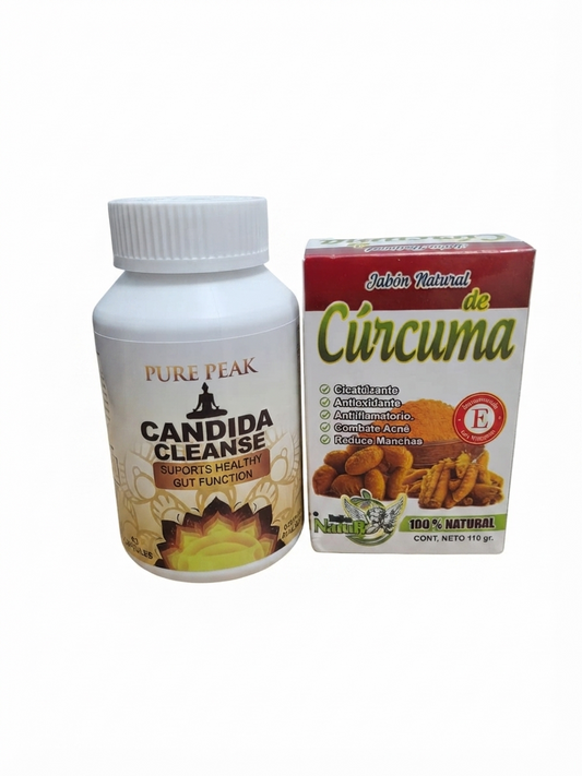 CANDIDA CLEANSE + JABÓN DE CURCUMA