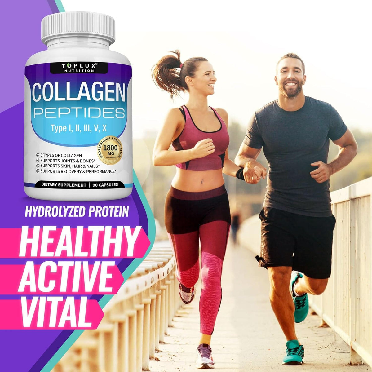 PROMO DE 3 COLAGENOS PEPTIDES 5 EN 1